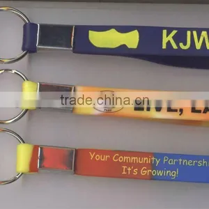 Mixed Colors Silicone Bracelet With Metal Wrap thumbnail-1