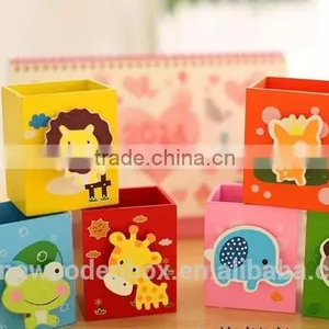 2015 Customize Wooden Stationery Box for Kids Low Price Wooden Cases thumbnail-2