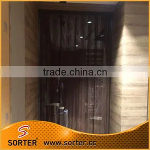 New Design Brass Aluminum Alloy Mesh Curtain Restaurant Partition thumbnail-1