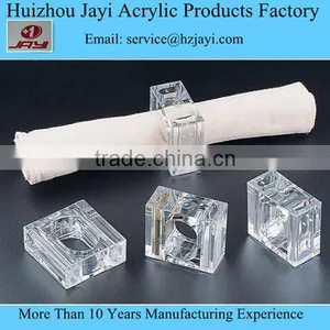 High Quality Wholesale Acrylic Christmas Napkin Ring,clear thumbnail-4