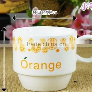 Porcelain 4 Stackable Coffee Mugs With Metallic Rack Set thumbnail-5