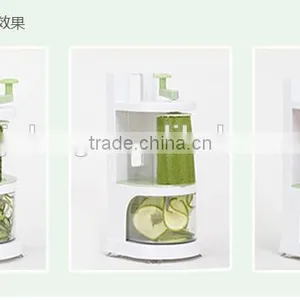 Tri-blade Plastic Spiral Vegetable Slicer Cutter and Peeler thumbnail-3