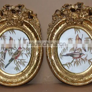 Small Size Oval Shape Frame With Handmade Painting thumbnail-1