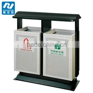 Outdoor Stainless Steel Trash Bin ,Garbage Can thumbnail-4