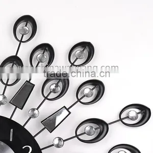 Metal Wall Digital Clock With Eye and Mirror thumbnail-3