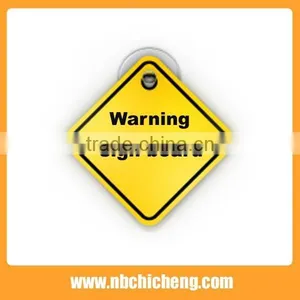 Plastic Safety Warning Sign Board With Suction Cup thumbnail-1