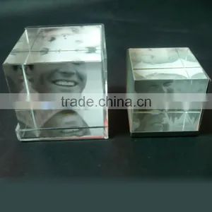 4 Sided Crystal Acrylic Magnetic Photo Frame thumbnail-1