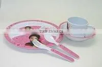 Sell 5PC Melamine Dinnerware Set Lovely Baby Flatware Sets as Gifts thumbnail-1