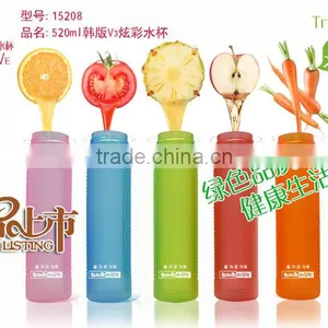 OEM Stock Factory Wholesale Different Color Refillable Bpa Free Round PCTG Sport 420ml 600nl Sport Bottle Plastic Water Bottle thumbnail-2