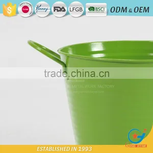 Iron and Zinc Unique Embossing Powder Coated Flowering Plants in Pots Decoration Garden Flower Pot thumbnail-6