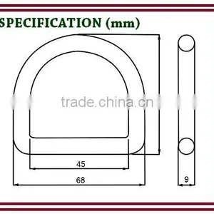 AD229 Aluminum 20kN Safety Forged D-Ring thumbnail-6