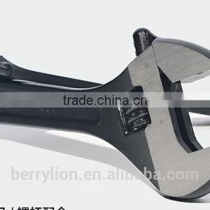 Berrylion 15"/375mm Adjustable Wrench Black Polished Adjustable Wrench thumbnail-5