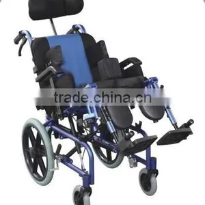 RehabiAluminum Chair Frame High Back Reclining Wheelchair for Cerebral Palsy Children/ cp Chair/electric Power /folding/economic thumbnail-1