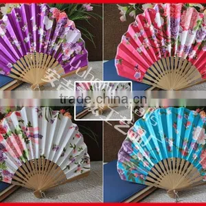 Shell Style Chinese Ladies Hand Fan l thumbnail-1