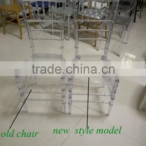 New Design Model Transparent Swivel Crystal Chiavari Chair Made by Resin thumbnail-1