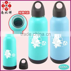 300ML The Bullet Shape Plastic Sport Water Bottle With Glass Iner thumbnail-1