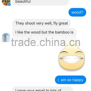 Black And White Fletched Arrows Carbonized Bamboo 75~80#*32inch thumbnail-5