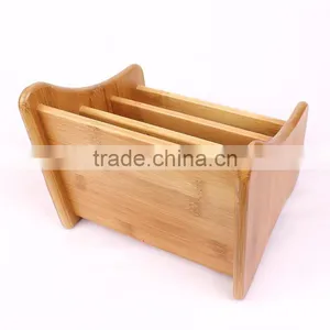 Aonong Hot Sale Bamboo Desk Organizer/Remote Control Holder thumbnail-4