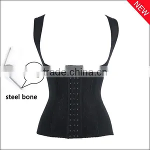Wholesale High Elastic Lace and Silk 6 Steel Bone Waist Corsets Body Shaper for Women thumbnail-1