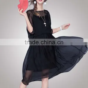Simple Style Formal Lolita Style Silk Satin Dress Styles Made In China thumbnail-2