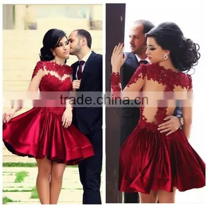One Piece Designer Cocktail Red Sexy Mature Party Dress thumbnail-1