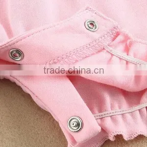 MOM AND BAB Cute Baby Gilrs Clothing Pink Baby Romper Embroidery Baby Bodysuit Pink thumbnail-6