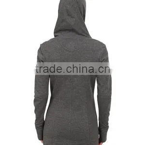 OEM Service is Provide Women 2/3 Botton Coat Fleece Fabric With Two Side Pocket Made in China thumbnail-2