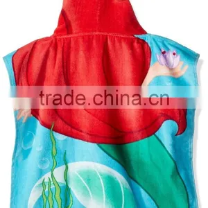 Microfiber Hooded Poncho Towel Forkids thumbnail-2