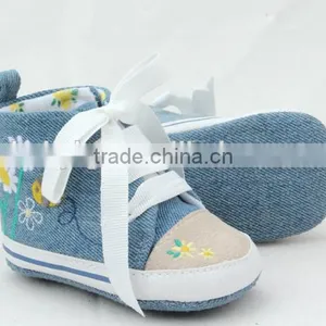 Top Quality Anti-skid Infant Boy Canvas Cotton Soft Toddler Shoes Pre-walker Sport Shoes thumbnail-5