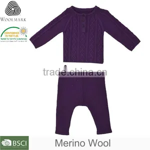 Wholesale Factory Custom Baby Sweater Design,hand Knit Wool Baby Sweater thumbnail-1