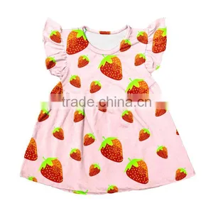 2017summer Outfit Girls Tunic Clothing Wholesale Ruffle Dress Kids Clothing Baby Clothes thumbnail-1