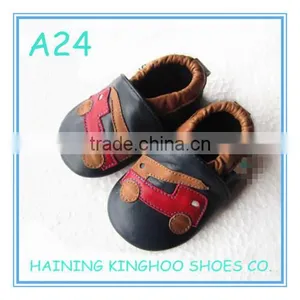 Boy Design Best Selling Soft Sole Cheap Leather Baby Shoes thumbnail-1