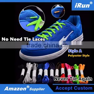 Untied Fasten Functional Addition Never Have To Tie Shoes Laces for Your Footwear - Easy and Covenient - Accept Custom - Green thumbnail-1