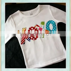Xoxo Girls Valentine's Day Shirt Ruffle Raglan Children Wear Long Sleeve t Shirt thumbnail-1