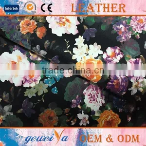 High Quality Dress Digital Print PU Leather thumbnail-1