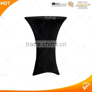 Round Base Cocktail Table Cover Spandex Stretch Tablecloths thumbnail-1