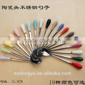 High Quality Stainless Steel Coffee Spoon /jshmg Porcelain Stainless Steel Tea Spoon /fancy Dinnerware Tableware thumbnail-1