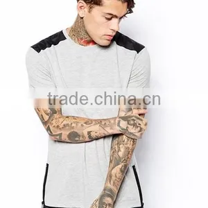 Wholesale Side Zipper Soft Fabric T-Shirt thumbnail-1