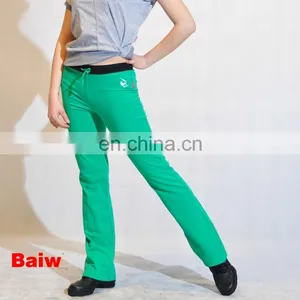11112623 Poly/Cotton/Spandex Fashion Sport Small Flared Long Pants thumbnail-1