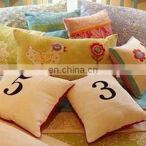 Cushion Cover With Appliqued Flowers/printed Cushion Cover thumbnail-1