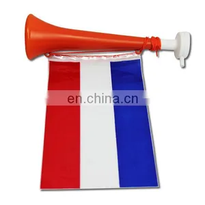 France Fans Cheering Plastic French Horn With Flag thumbnail-1