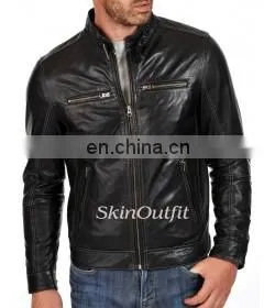 Mens Leather Jacket High Quality With Shape thumbnail-1