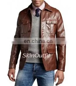 Mens Leather Blazers Selecting Efficent thumbnail-1
