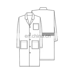 2017 Trending White Polyester Cotton Hospital Uniform thumbnail-3