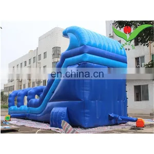 Wave Commercial Inflatable Water Slide Sale Made of 0.55mm Pvc Tarpaulin for New Season thumbnail-2