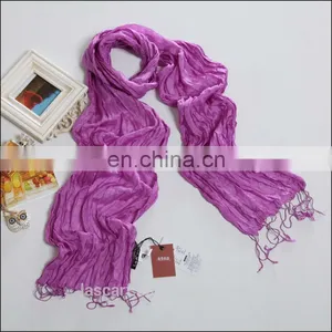 Pink Paj Silk Crinkle Scarf thumbnail-1