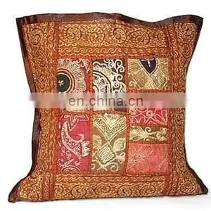 Handmade Cushion Cover,kantha Cushion Cover thumbnail-1