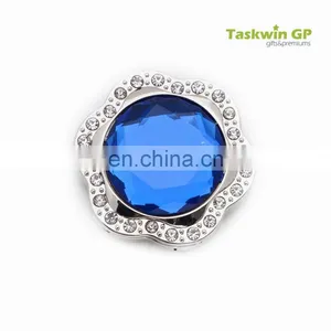 Hot Sale Custom no MOQ , Crystal Metal Table Hook Hanger thumbnail-2