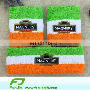 Embroidery Logo Cotton Terry Wristband thumbnail-4