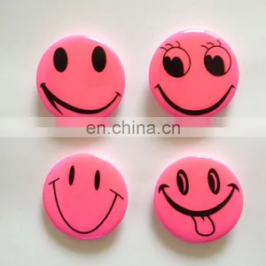 High Quality Pink Reflective Tin Badge thumbnail-1